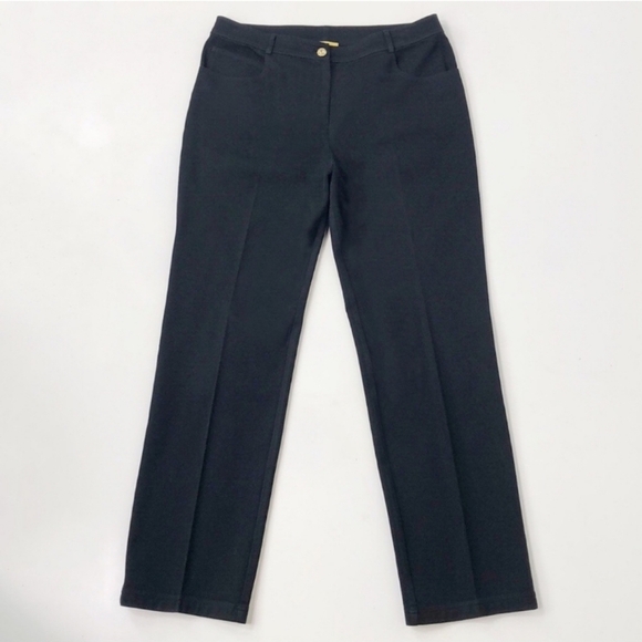 St JOHN Classic Black Women's Pants with crystals down sides - Picture 1 of 8